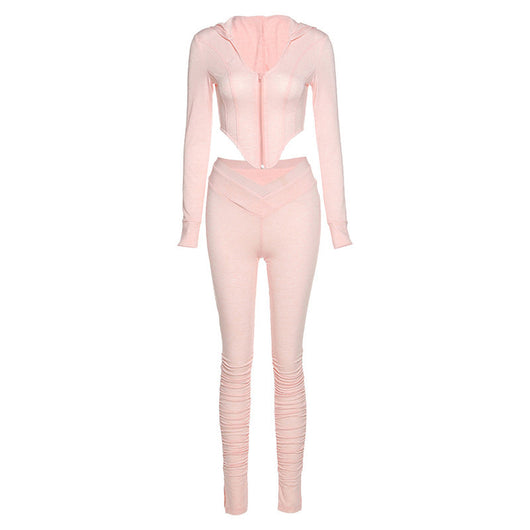 Conjunto Deportivo con Capucha y Pliegues - Image 13