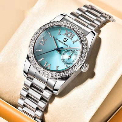 Reloj para Mujer de Acero Inoxidable Resistente al Agua