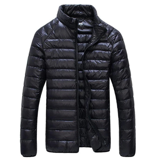 Chaqueta de Plumas Ligera para Hombre con Cuello Tipo Mao - Talla XL - Image 9