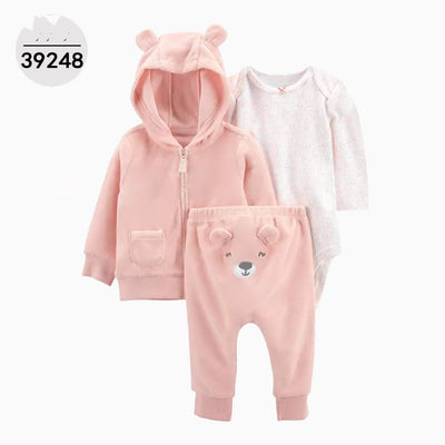 Conjunto Infantil 3 Piezas: Sudadera con Capucha, Manga Larga y Pantalón - Image 45