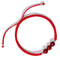 Pulsera Tejida a Mano Roja para Amantes de Vacas - Regalo Artesanal