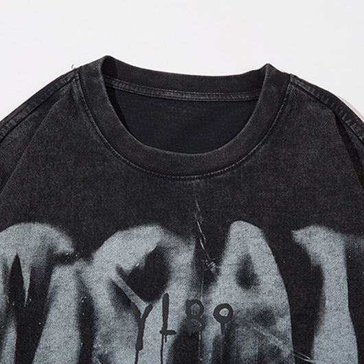 Playera Estampada con Patrón Abstracto para Hombre - Image 3