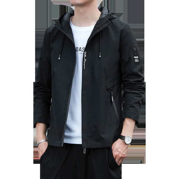 Chaqueta Hoodie Suelta Versátil para Hombre