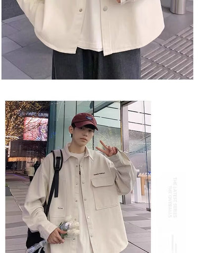 Cardigan Oversized Suelto de Manga Larga para Hombre - Image 14