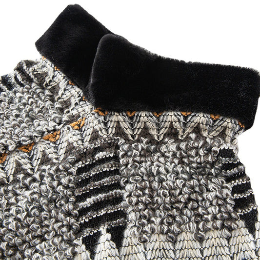Poncho Cuello Alto Tejido para Otoño e Invierno - Image 2