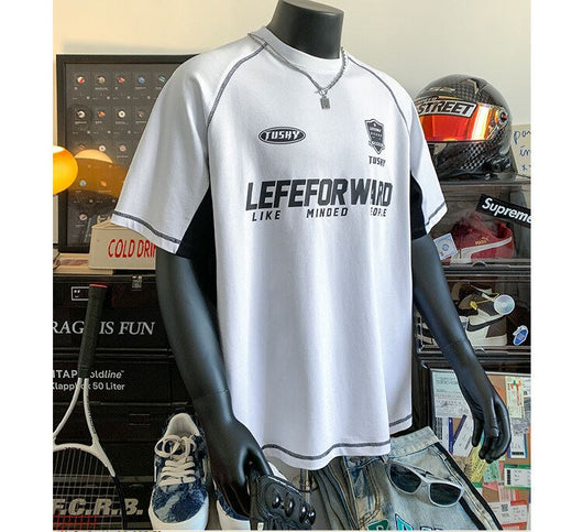 Camiseta Deportiva Suelta Cuello Redondo Manga Corta para Hombre - Image 13