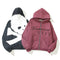 Sudadera con Cierre Estampado Calavera Burgundy - Diseño Letter Print