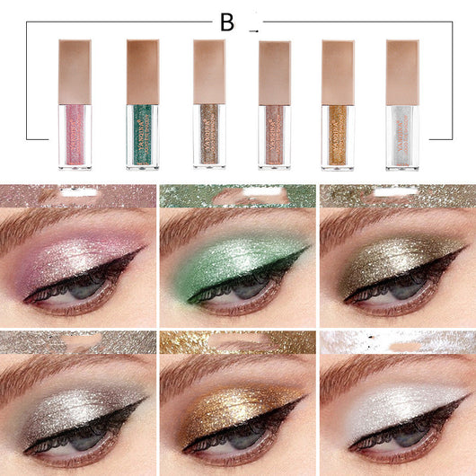 Paleta de Sombras Nacaradas con Diamantes Brillantes - Image 10