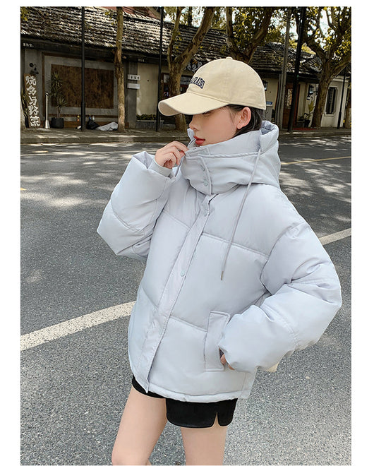 Chaqueta Acolchada de Algodón Suelta Estilo Coreano - Image 11