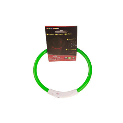 Collar LED Recargable USB para Mascotas - Luz de Seguridad Nocturna para Perros - Image 12