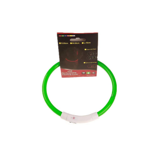 Collar LED Recargable USB para Mascotas - Luz de Seguridad Nocturna para Perros - Image 12