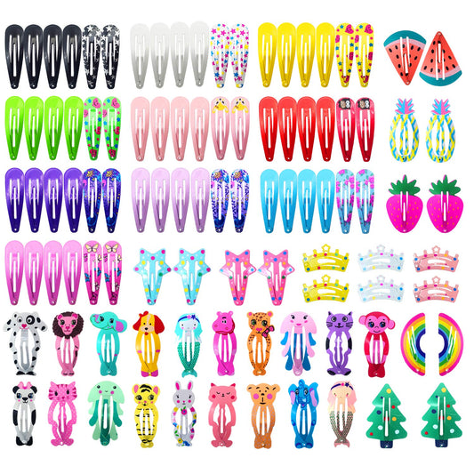 Set de 100 Pasadores Metálicos Antideslizantes para Niñas, Adolescentes y Mujeres