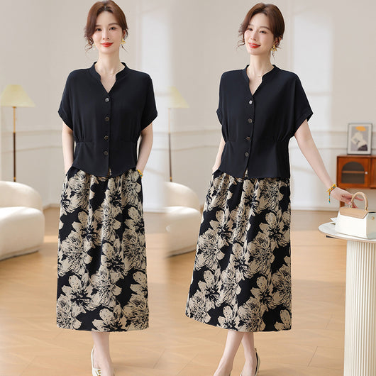 Conjunto de Falda y Blusa Corta Dos Piezas - Image 10