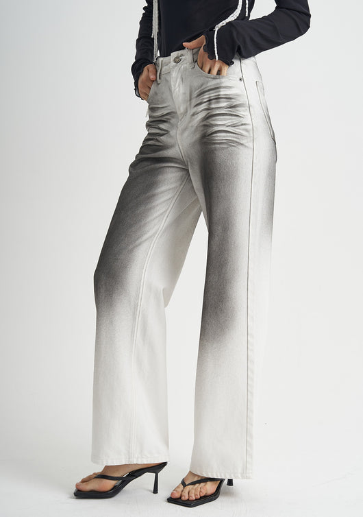 Jeans Clásicos Cintura Alta Corte Recto Ajuste Slim Lavado Original - Image 10