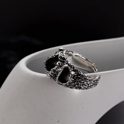 Anillo Vintage de Dedo Índice con Diseño Rock Clásico para Mujer