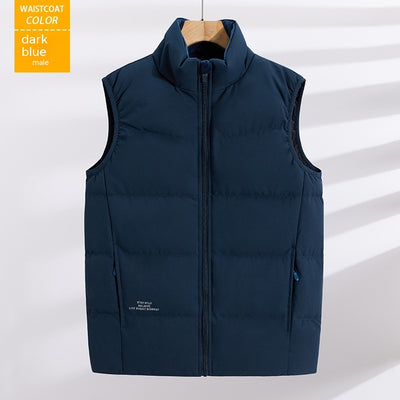 Chaleco Acolchado Talla Grande con Cuello Mao - Image 3