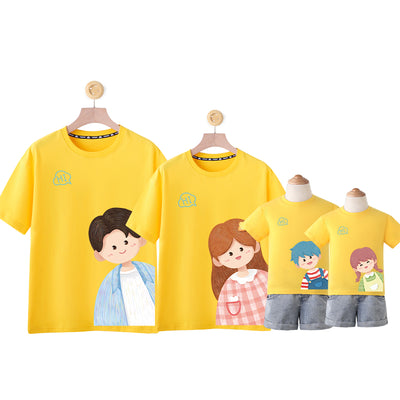 Playera de Algodón con Diseño Cartoon para Niños y Adultos - Image 10