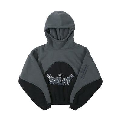 Sudadera con Capucha Acolchada de Terciopelo y Contraste de Colores - Image 23
