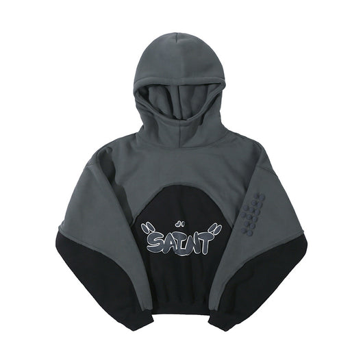 Sudadera con Capucha Acolchada de Terciopelo y Contraste de Colores - Image 23