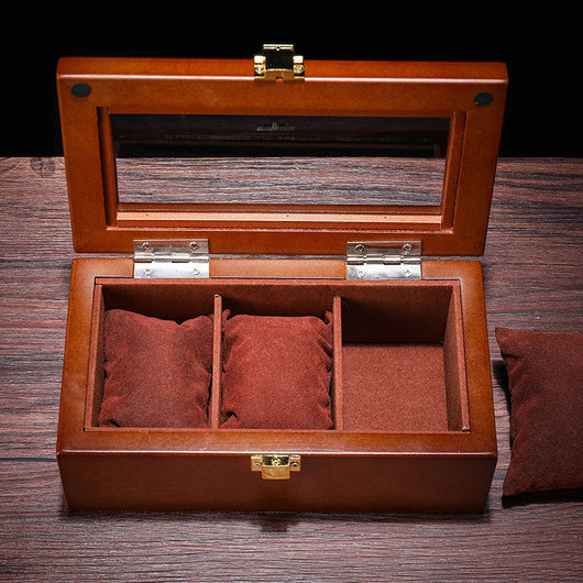 Caja Organizadora para Relojes de Madera con Vitrina de Cristal - Image 17