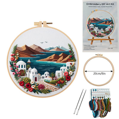 Kit de Bordado Europeo Primavera-Verano: Colección Montaña y Costa - Image 3