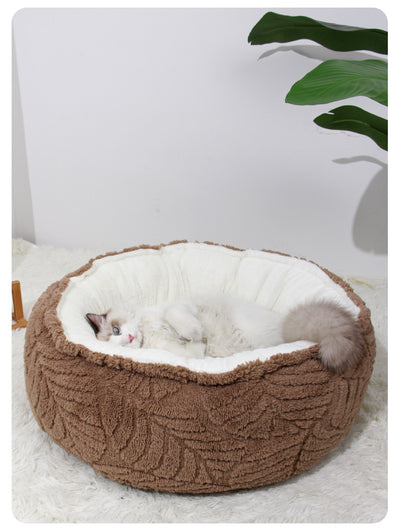 Cama Redonda Acogedora para Gatos y Perros Pequeños - Nido Térmico Suave - Image 21