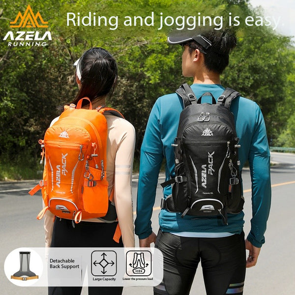 Mochila de Senderismo AZELA 30L Naranja - Resistente para Trekking y Montañismo