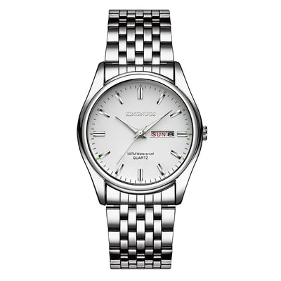 Reloj Dual Calendario para Hombre y Mujer Resistente al Agua Cuarzo Preciso - Image 31