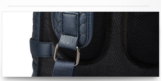 Mochila Ejecutiva de Cuero PU Tejida - Estilo Business Casual - Image 10