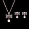 Conjunto de Joyería de Lujo con Moño y Diamantes Completos