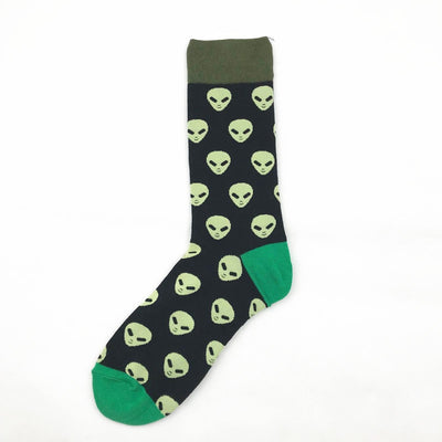 Calcetines Largos de Algodón para Hombre - Diseño Geométrico Jacquard - Image 6