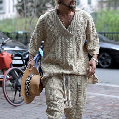 Conjunto Casual Hombre: Playera Suelta Manga Corta + Pantalón - Image 15