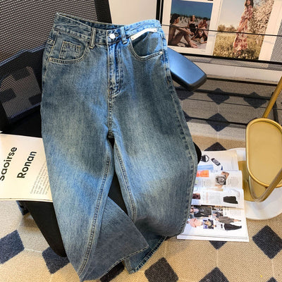 Pantalones Vaqueros Cintura Alta Ancha Rectos Efecto Limpiador - Image 13