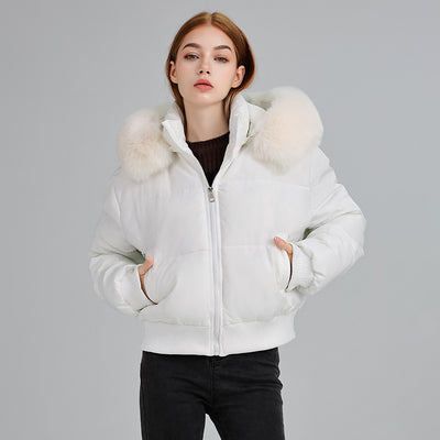 Abrigo Acolchado para Mujer con Cuello de Pelaje y Diseño Moderno - Image 8