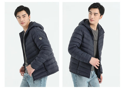 Chaqueta de Plumas para Hombre, Corte Slim Estilo Coreano - Image 15