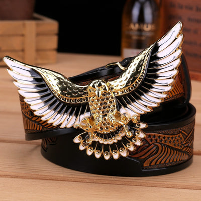 Cinturón de Cuero para Hombre con Diseño Águila - Image 3