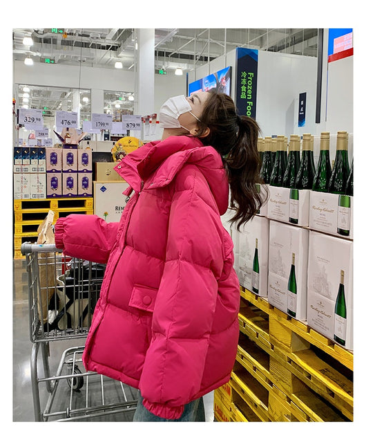 Chaqueta Corta de Plumón Blanco para Mujer - Abrigo Elegante de Invierno - Image 29