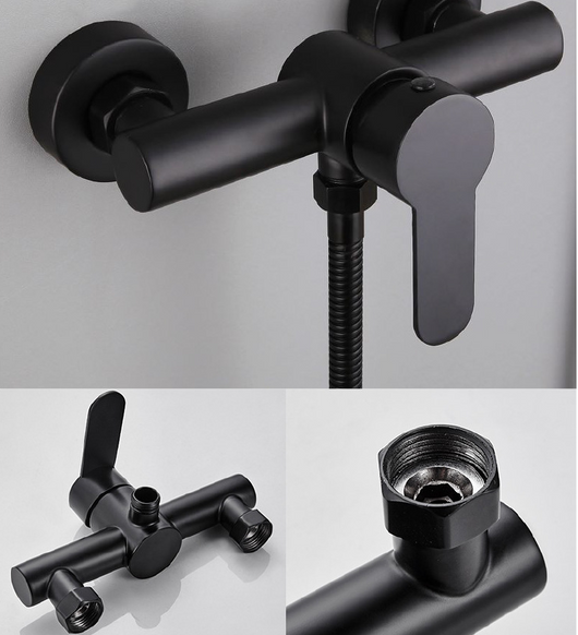 Grifo Mezclador de Baño Negro en Acero Inoxidable 304 con Válvula Termostática - Image 12