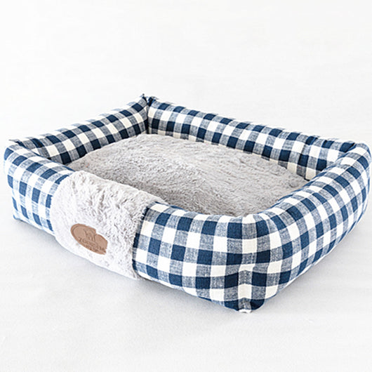 Cama Cuadrada para Gatos con Diseño Tartán - Image 6