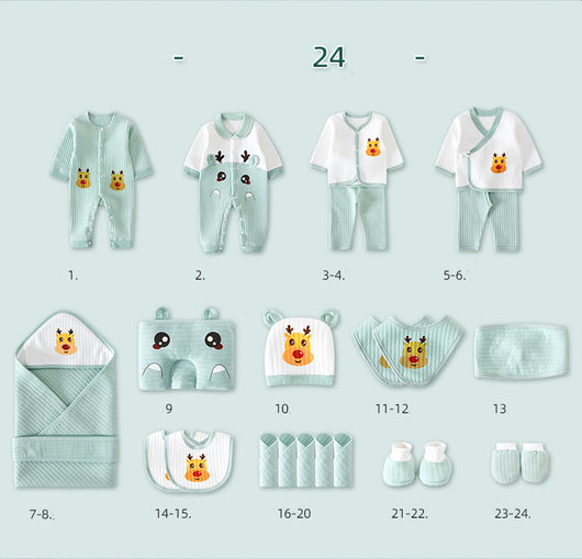 Conjunto de Ropa de Algodón Puro para Bebé en Caja de Regalo - Image 20