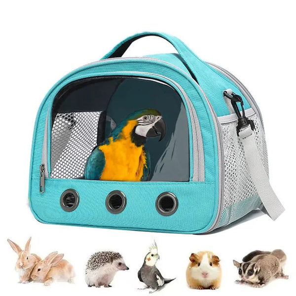 Bolsa Transportadora Plegable para Mascotas Pequeñas - Jaula Portátil para Pájaros y Roedores