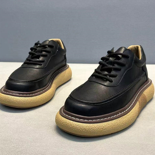 Zapatos Deportivos Cuero Transpirable con Plataforma para Hombre - Image 14