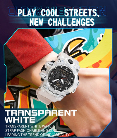 Reloj Inteligente Hombre Estilo Coreano Resistente al Agua y Golpes con Pantalla Transparente - Image 24