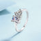 S925 Sterling Plateado Cube Sugar Love 2 Karat Moissanite Ring 2 Karat Redean Cut No 8
