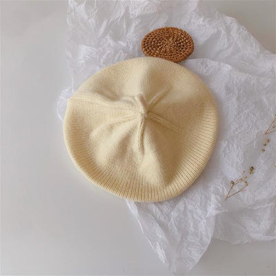 Boina Infantil de Punto Suave - Gorro Bebé Otoño en Colores Lisos - Image 6