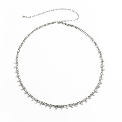 Cadena de Cintura con Dije de Letra Metálica para Mujer - Diseño Elegante Ajustado - Image 11
