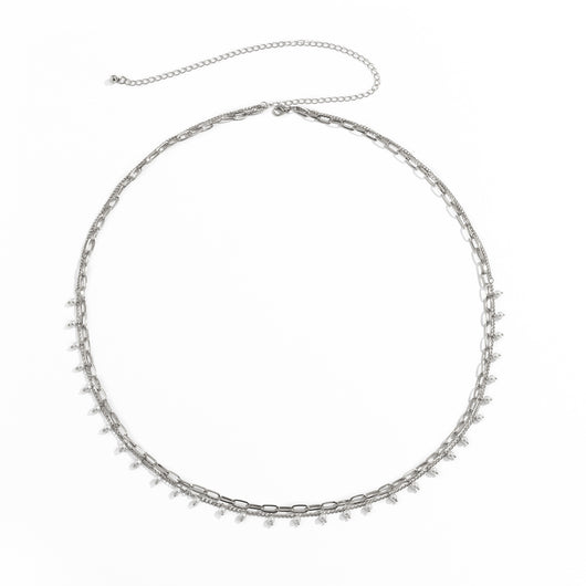 Cadena de Cintura con Dije de Letra Metálica para Mujer - Diseño Elegante Ajustado - Image 11