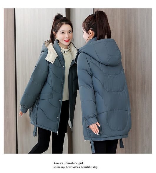 Chaqueta Acolchada Impermeable con Capucha y Contraste de Colores - Image 32