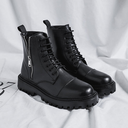 Botas Martin Cortas de Suela Gruesa - Estilo Británico Trendy - Image 12