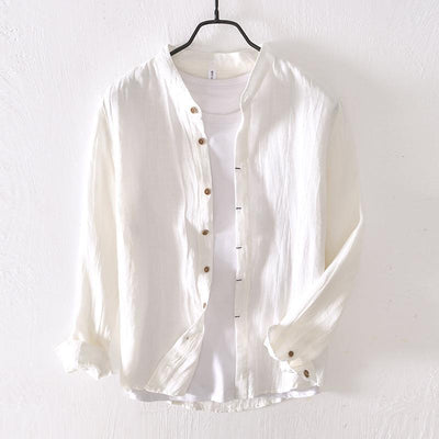 Camisa de Lino Manga Larga Clásica - Image 2